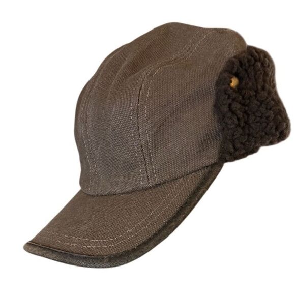 NEW Cremieux Trapper Hat Brown Faux Fur Sz. S/M - Picture 1 of 9